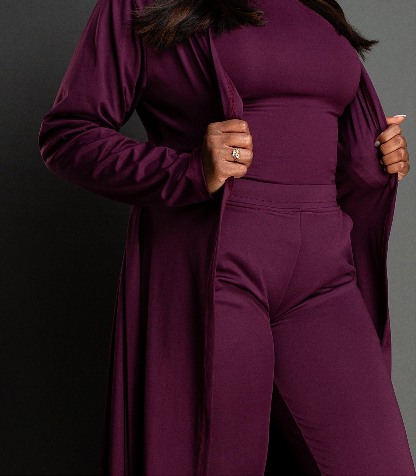 IRU Athleisure Scrub Trench Ruby