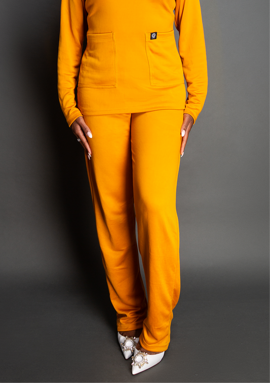 AKA Traditional Scrub Trousers Gold Saffron