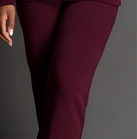 OMA Traditional Scrub Trousers Ruby