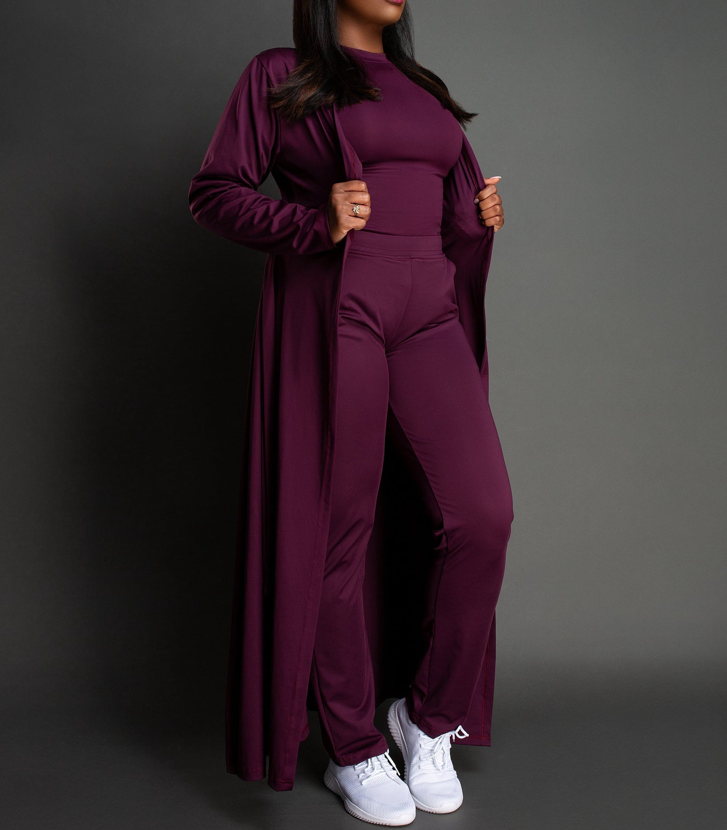 IRU Athleisure Scrub Trench Ruby