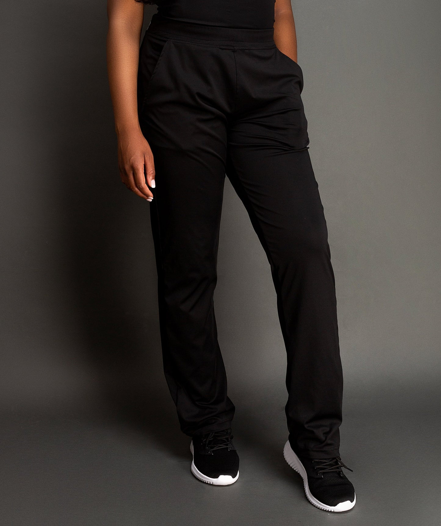 IRU Athleisure Scrub Trousers Onyx Black